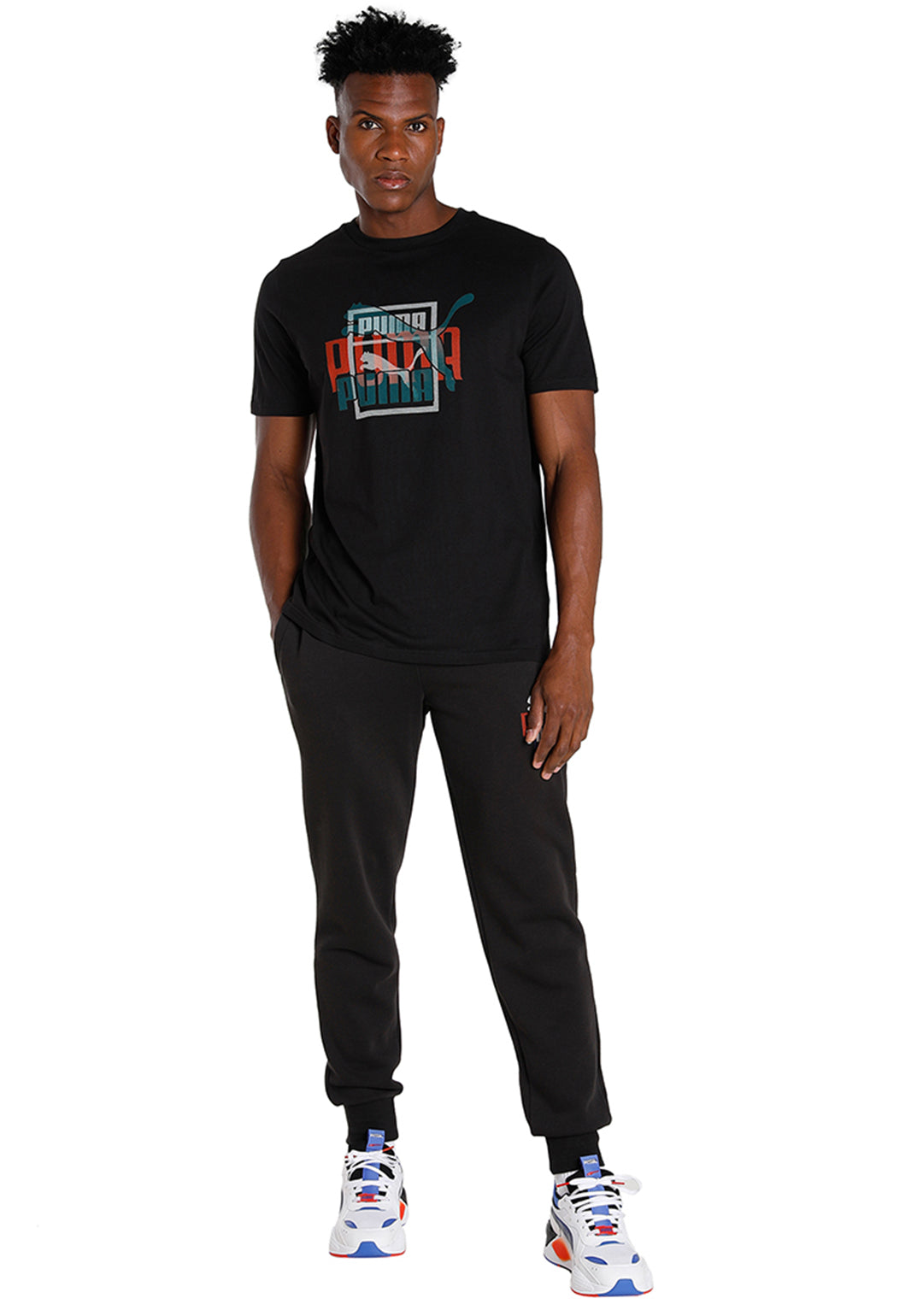 Puma Men Black CLASSICS GEN Graphic T-Shirt (6)