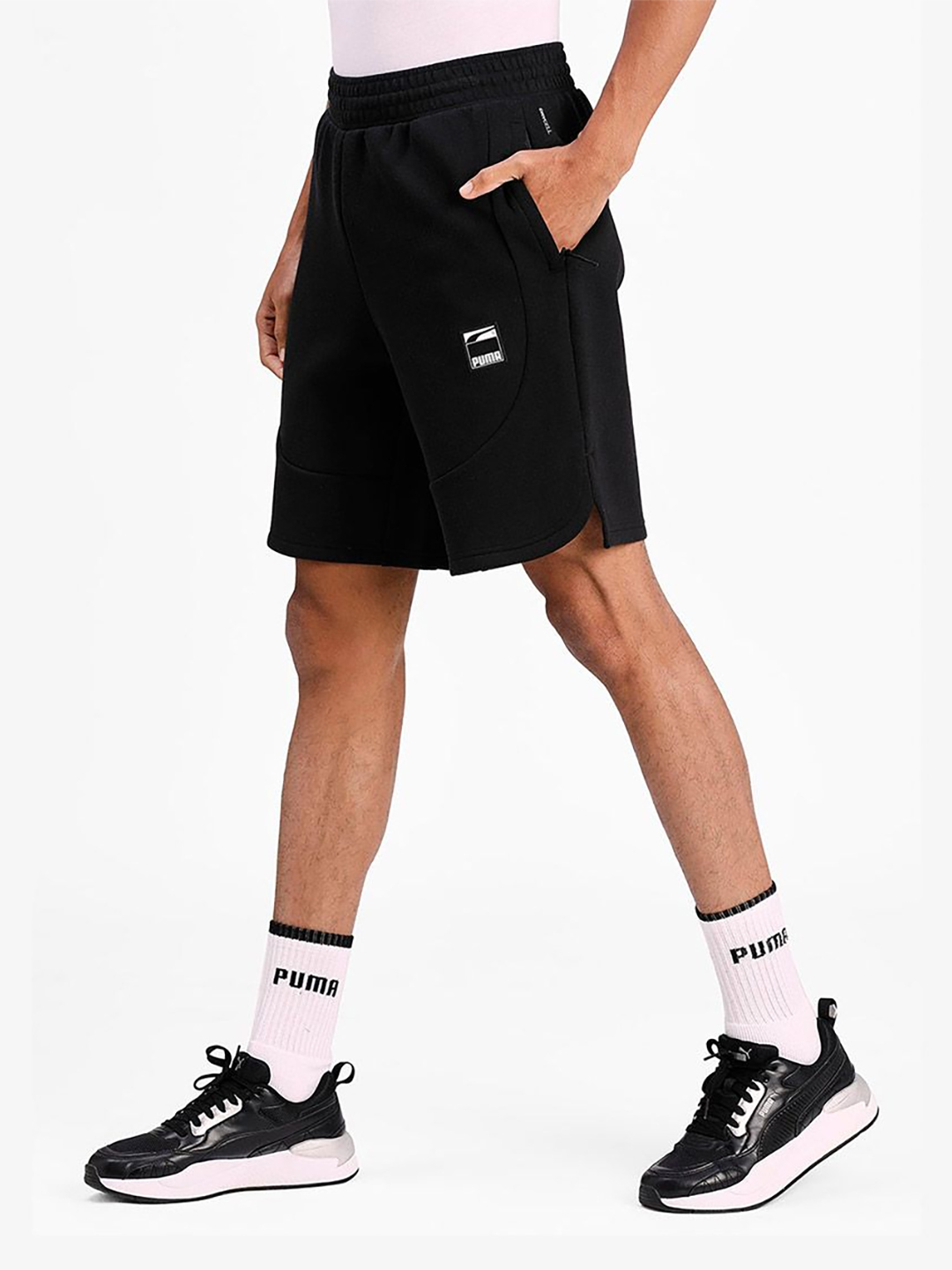 Puma Men Black Dime Shorts (4)