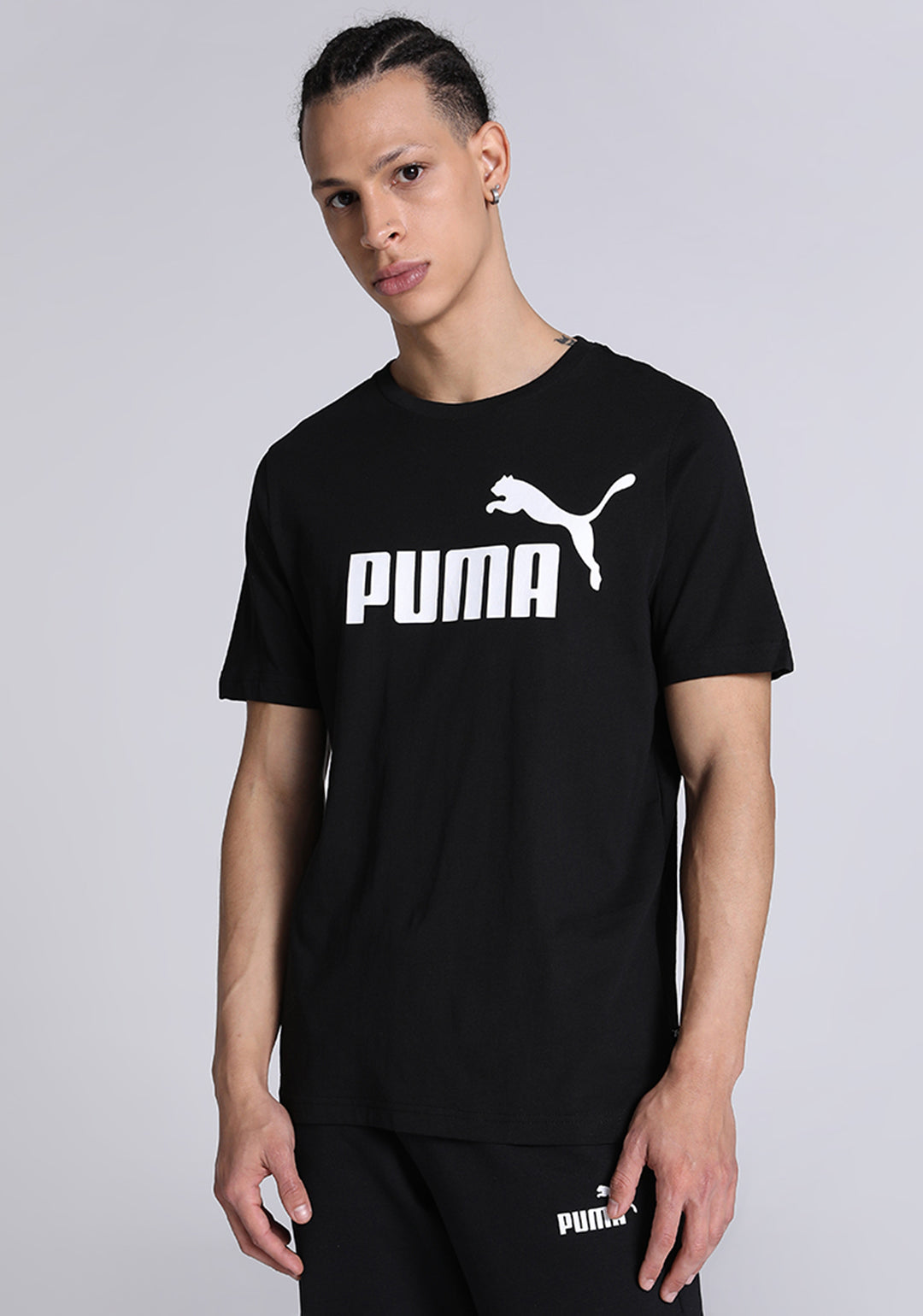 Puma Men Black ESS Logo T-Shirt (1)