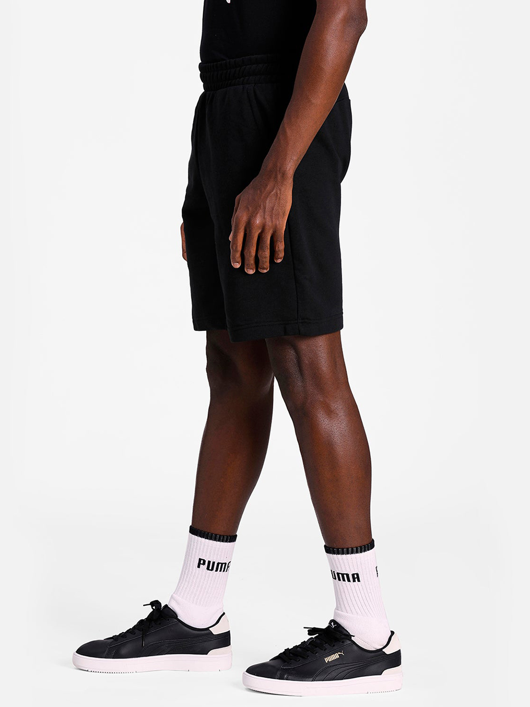 Puma Men Black Neymar Jr Creativity Logo Shorts (2)