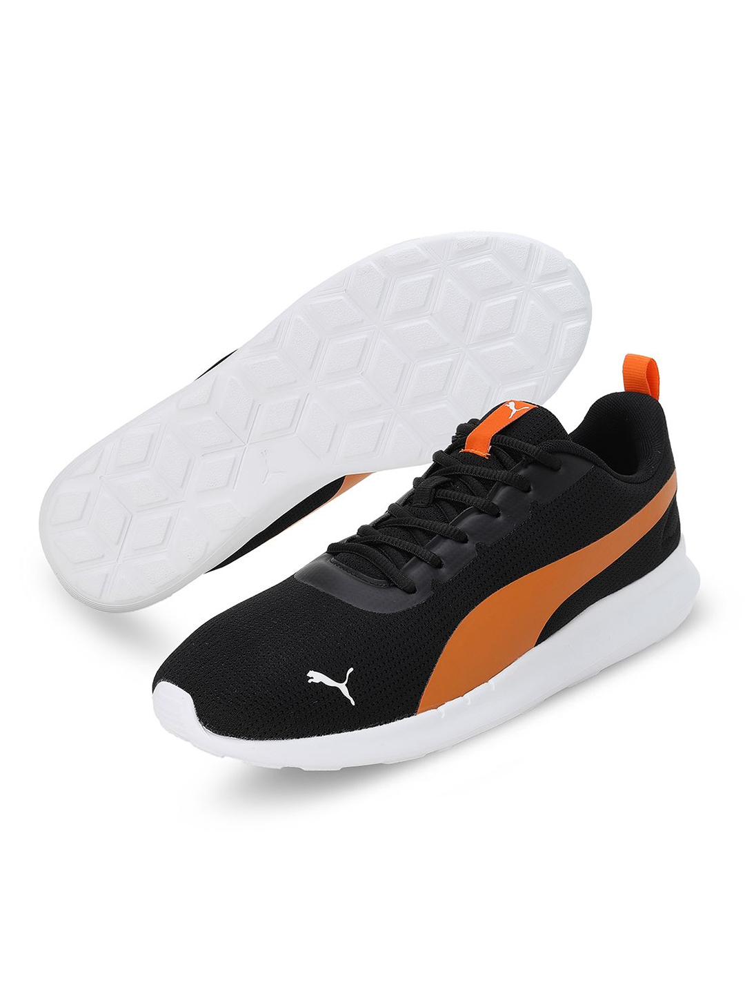 Puma Men Black & Orange Fireball Sports Shoes (6)