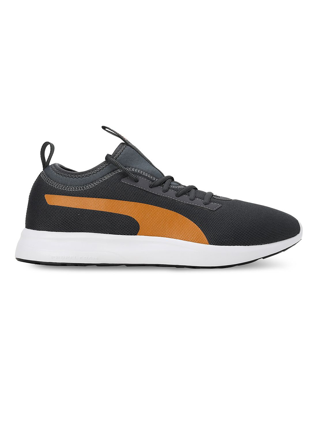Men Black & Orange Grasp Sports Shoes