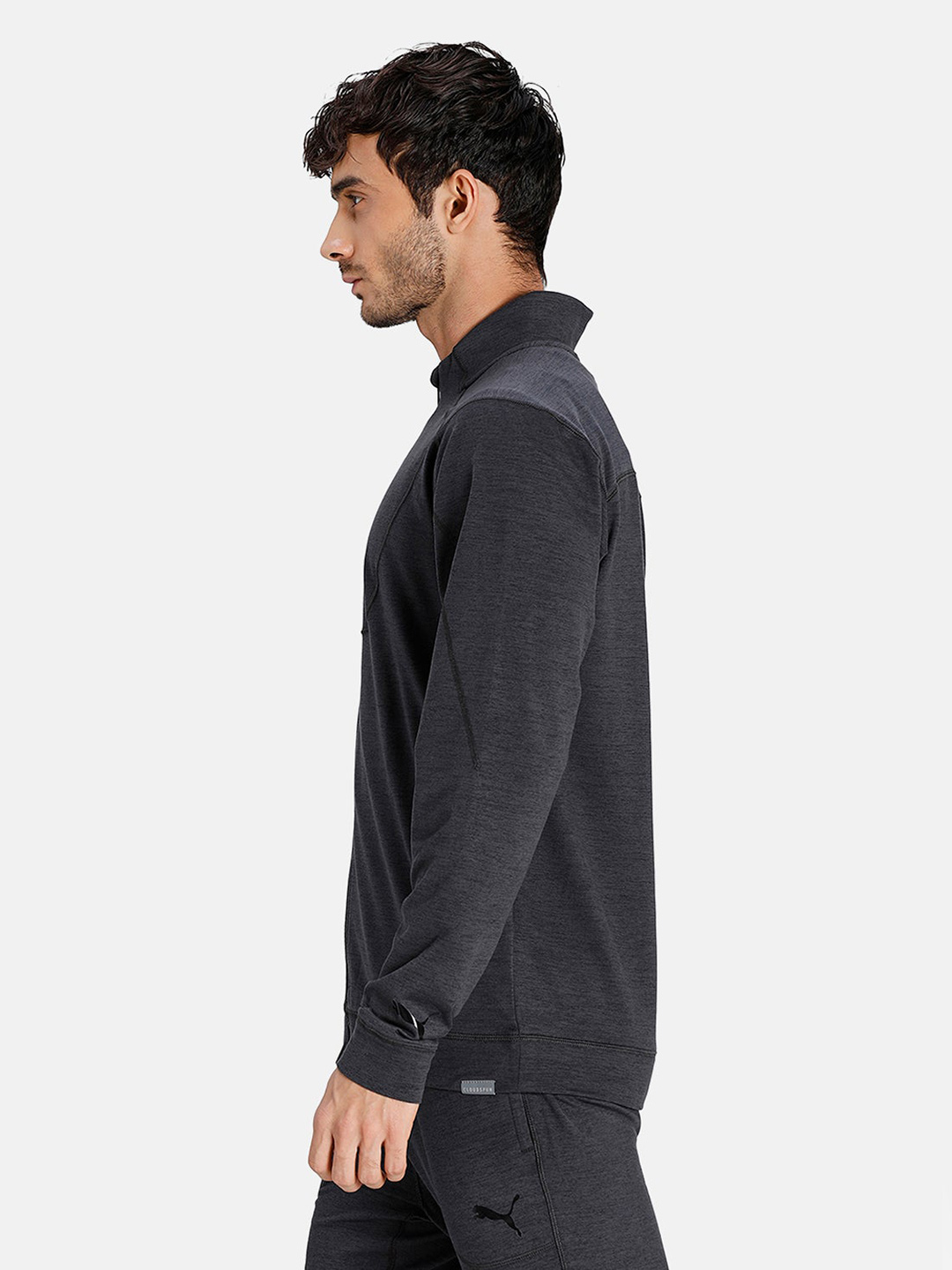 Puma Men Black Printed Train Cloudspun Full Zip Jackets (2)