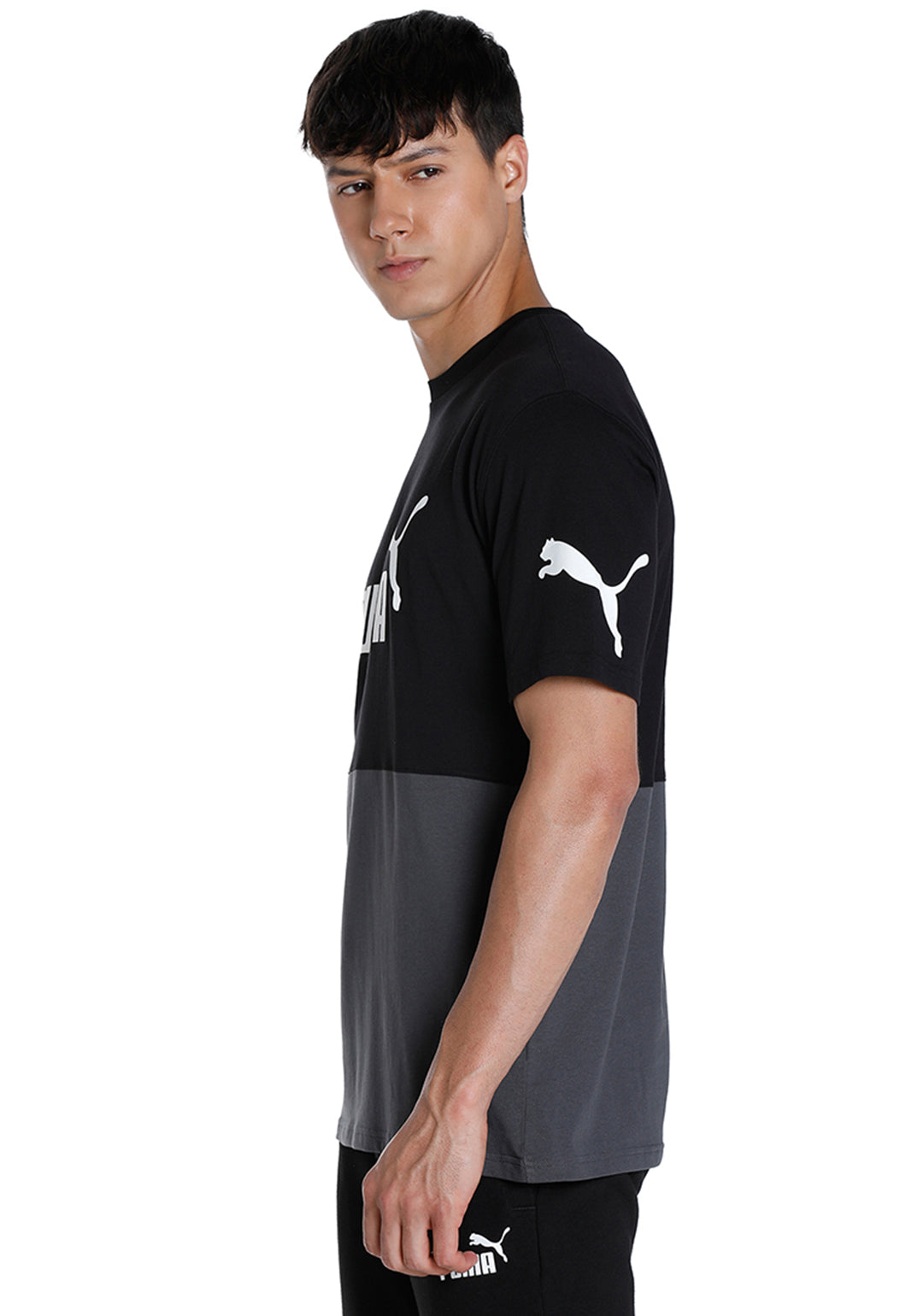 Puma Men Black PUMA POWER Colorblock T-Shirt (2)