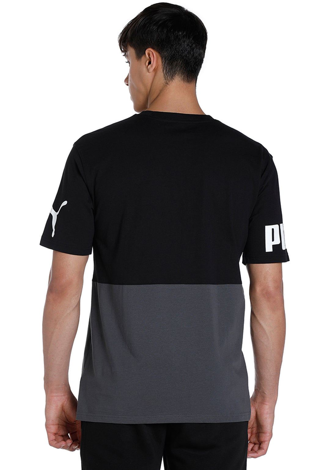 Puma Men Black PUMA POWER Colorblock T-Shirt (3)