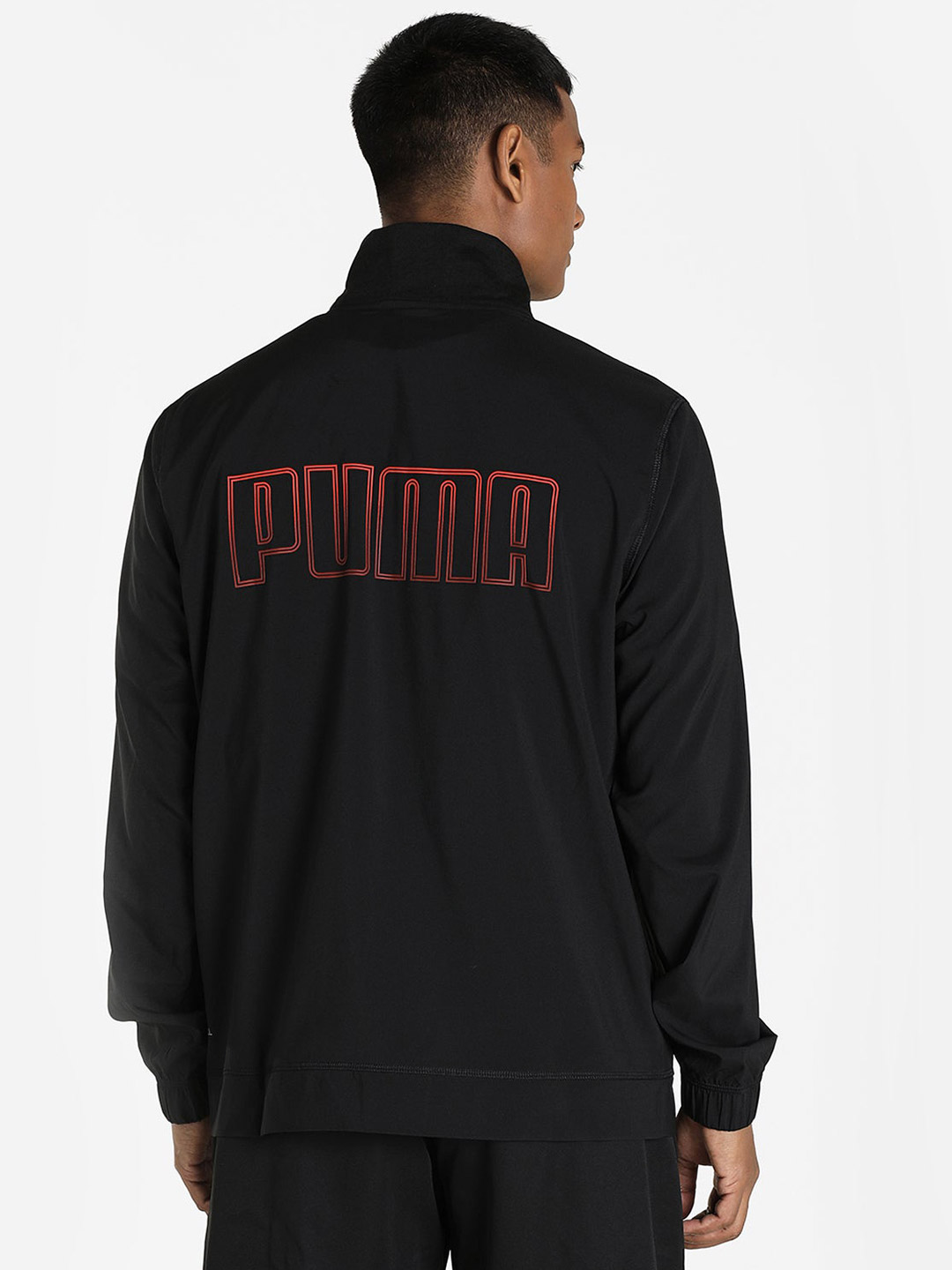 Puma Men Black & Red Printed Fade Jackets (3)