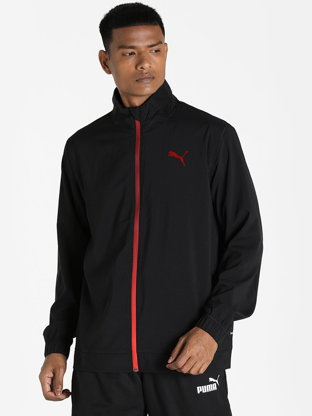 Puma Men Black & Red Printed Fade Jackets (1)
