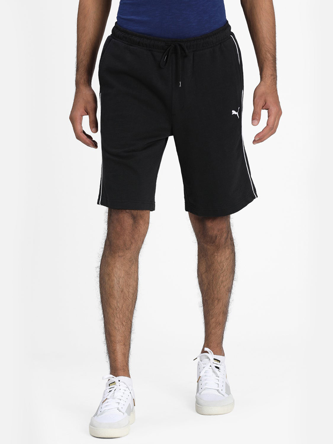 Puma Men Black Slub Shorts (1)