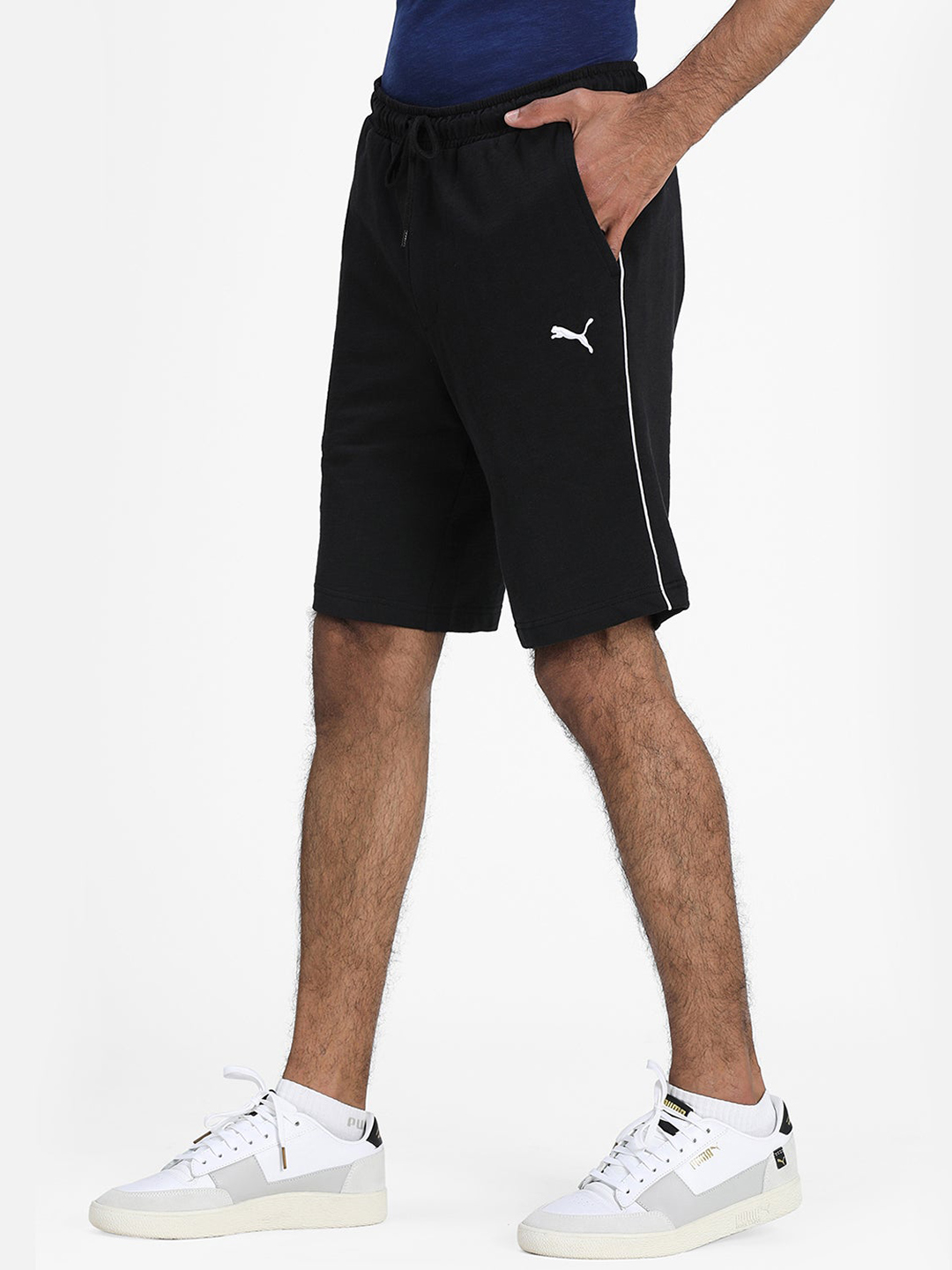Puma Men Black Slub Shorts (2)