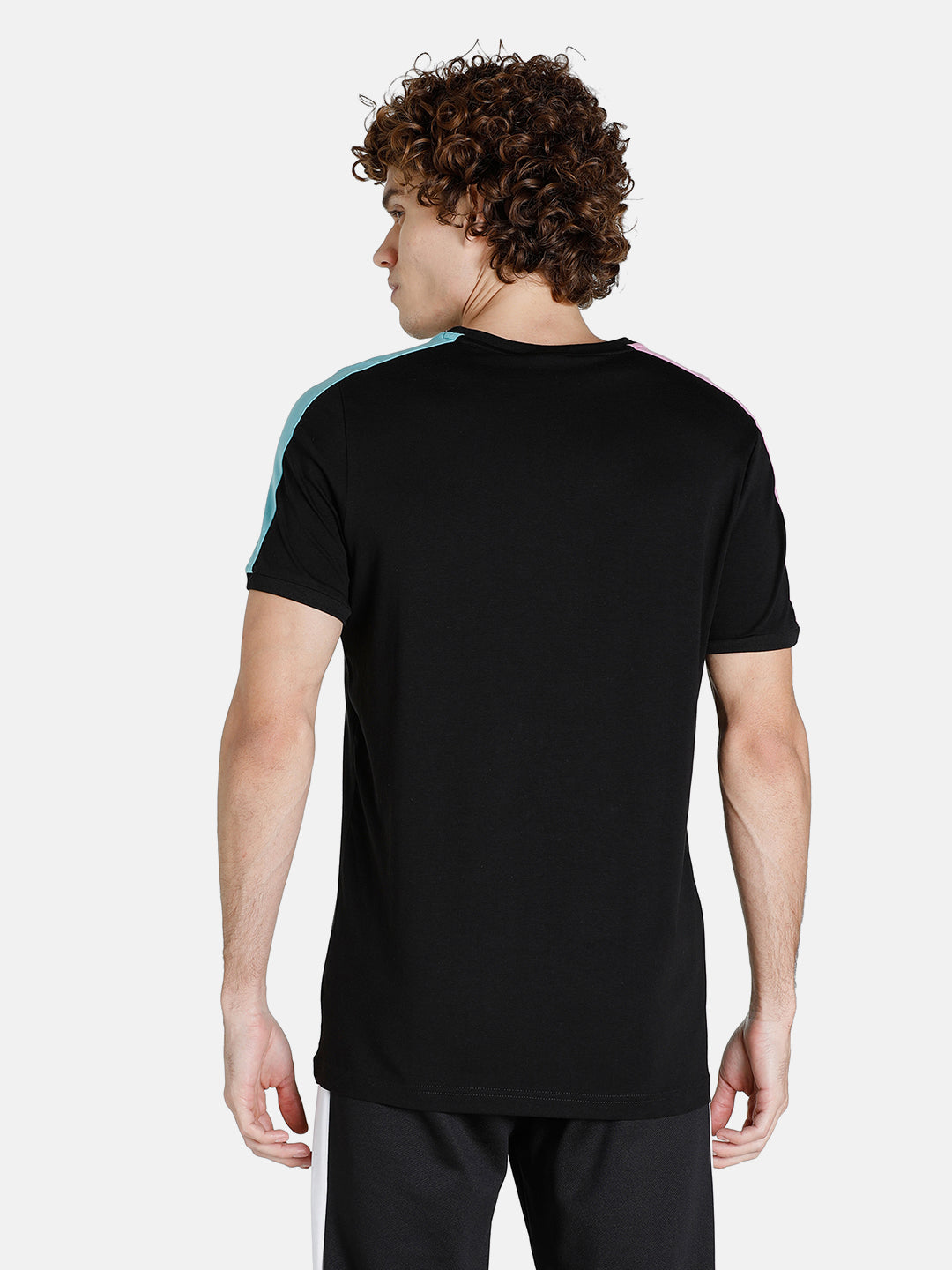Puma Men Black Solid Half Sleeves Round Neck Iconic T7 T-Shirt (3)