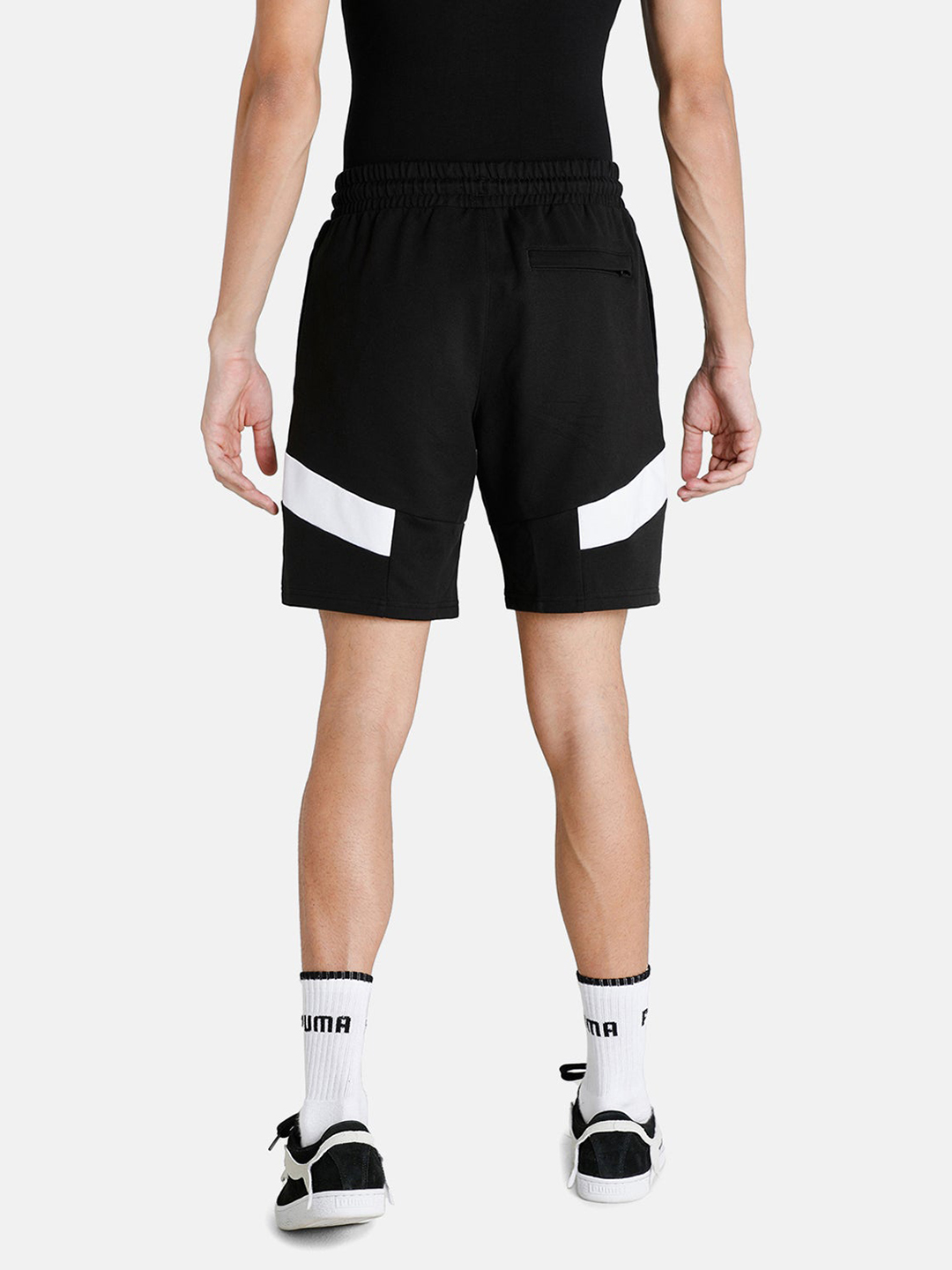 Puma Men Black & White Iconic MCS Shorts (4)