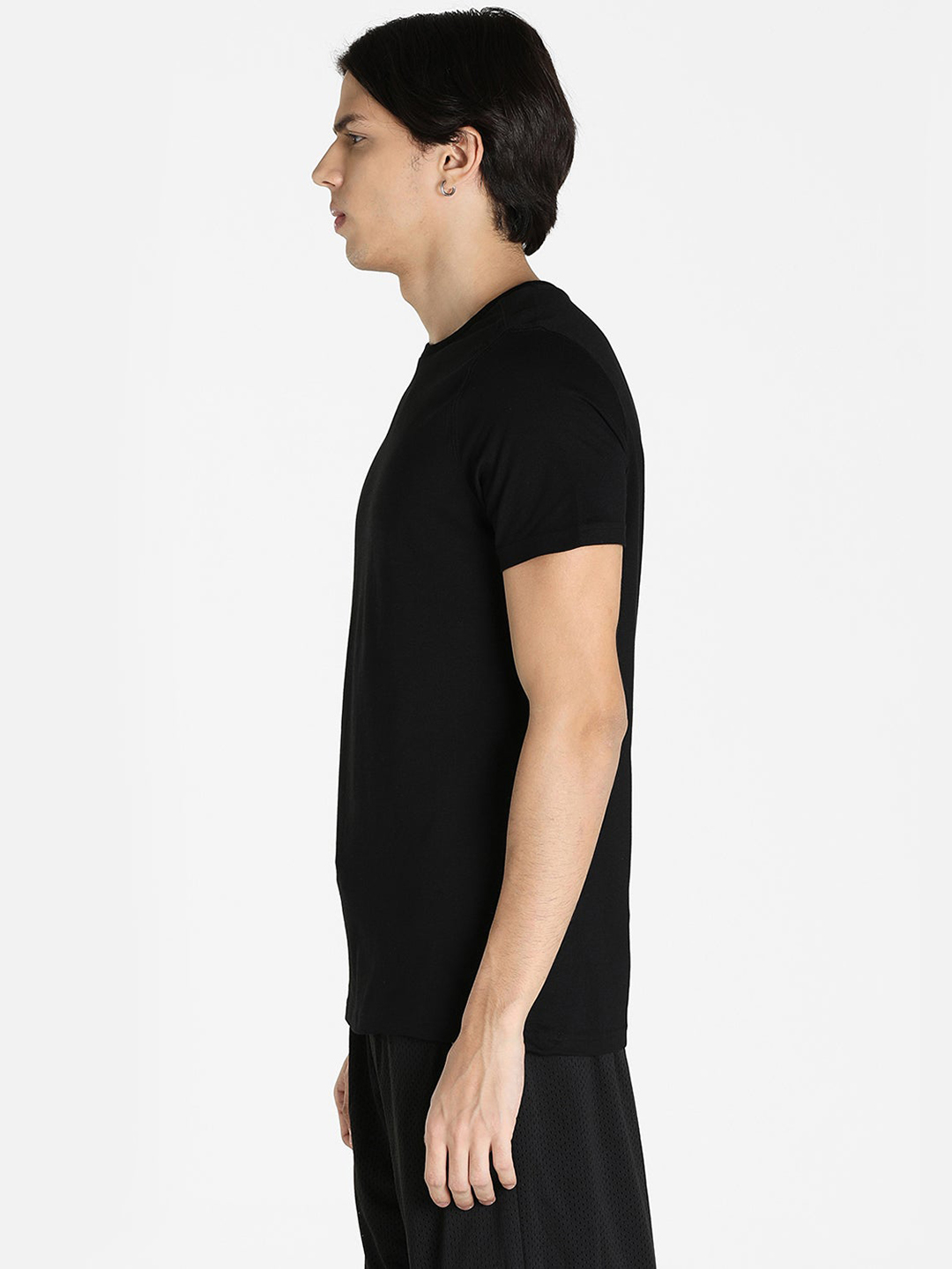 Puma Men Black & White Printed 4Th Quarter T-Shirts (2)