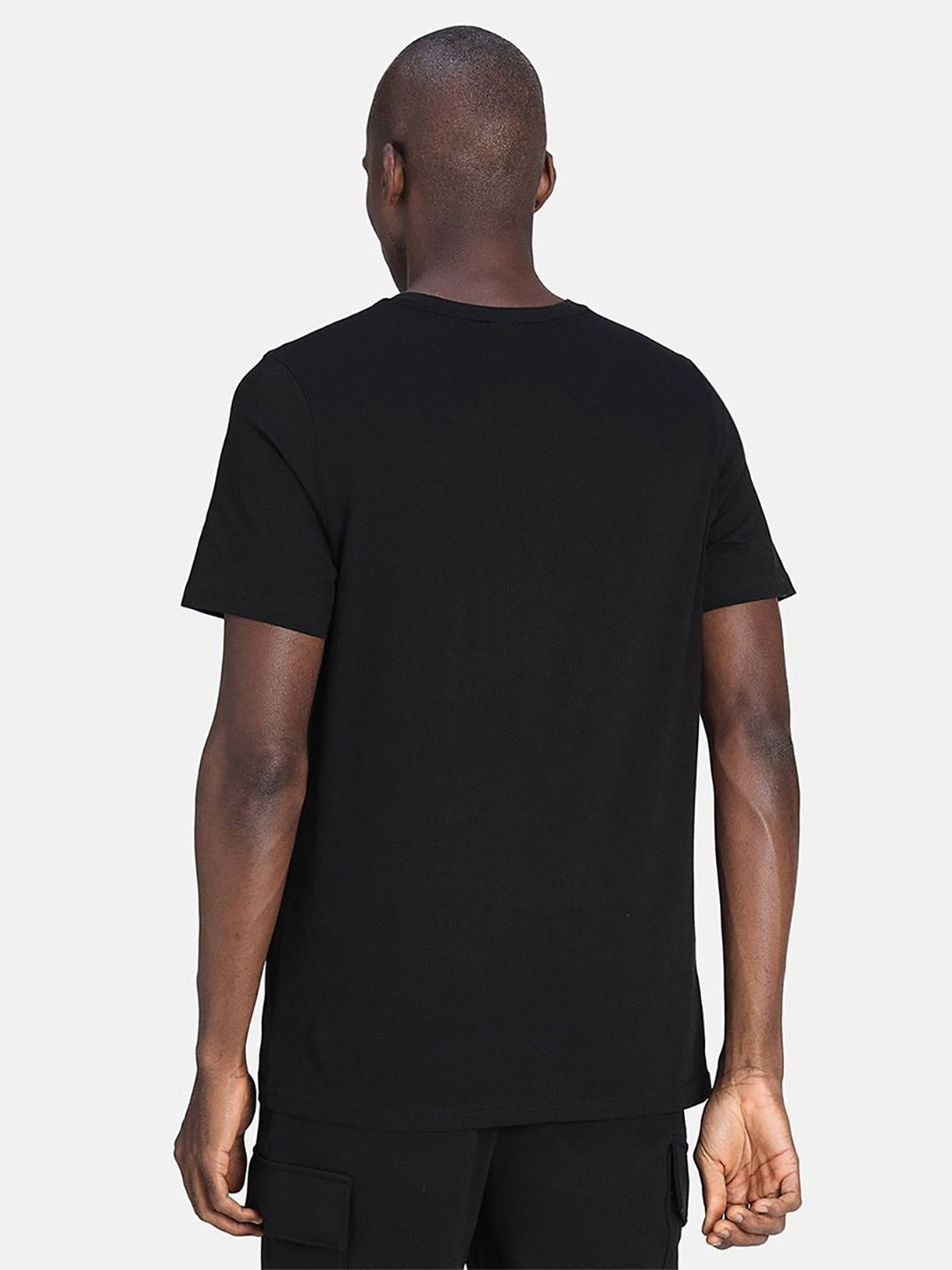 Puma Men Black & White Printed Graphic Photo Print T-Shirts (3)