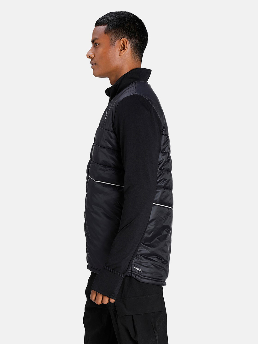 Puma Men Black & White Printed Run Elevated Padded Jackets (2)