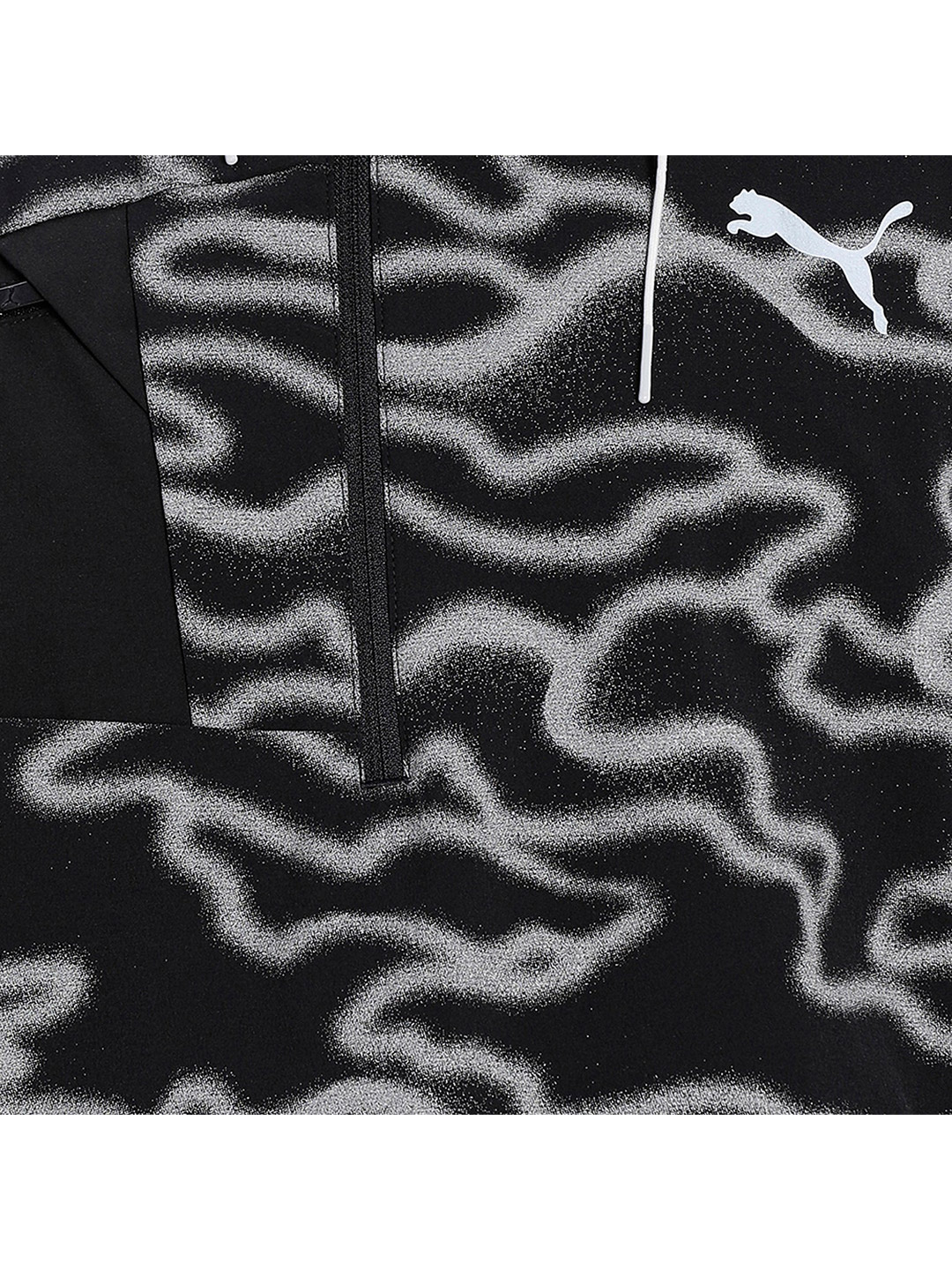 Puma Men Black & White Printed Run Reflective Hoodies (6)