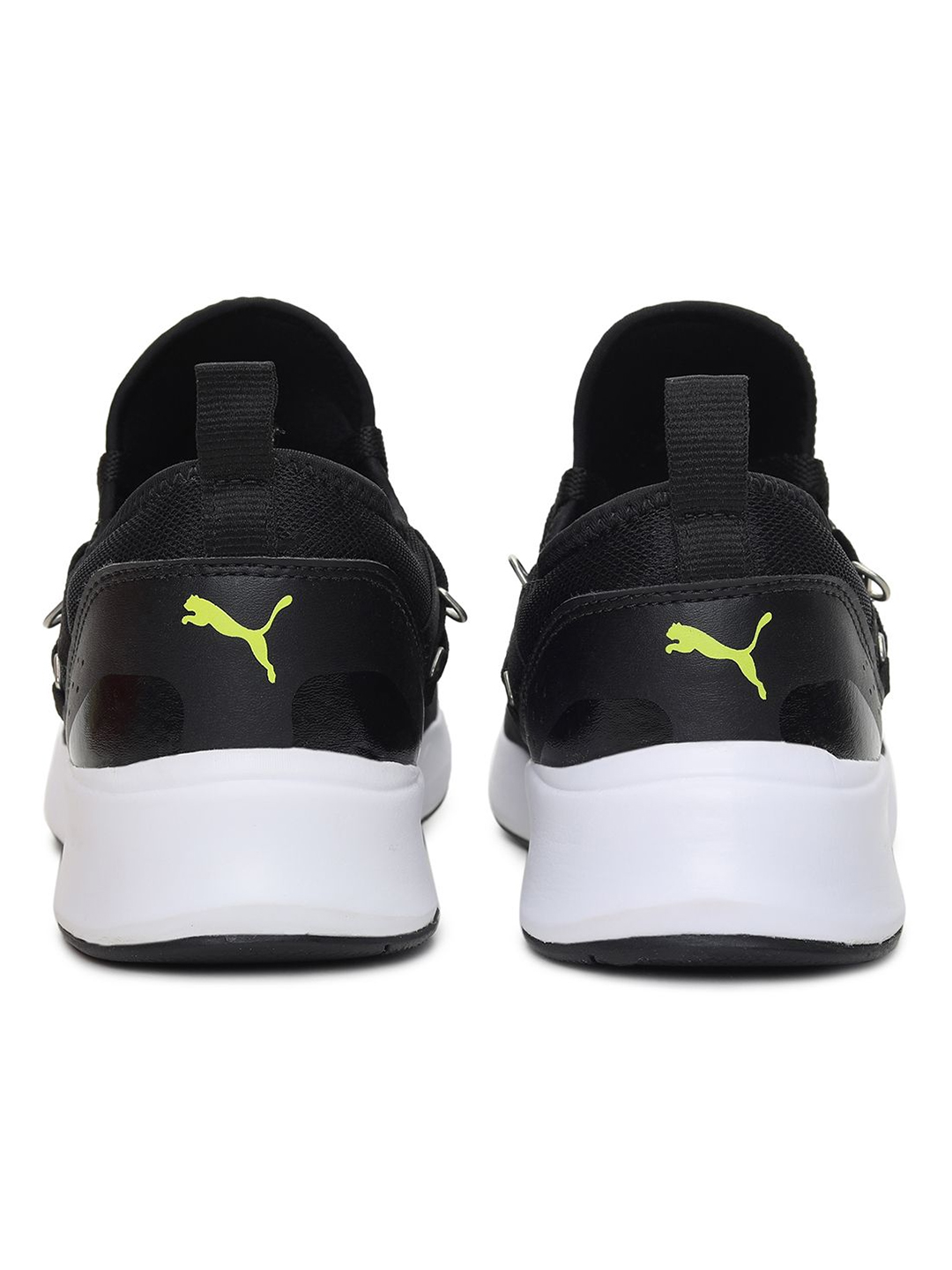 Puma Men Black & Yellow Pacer Fire Sports Shoes (4)