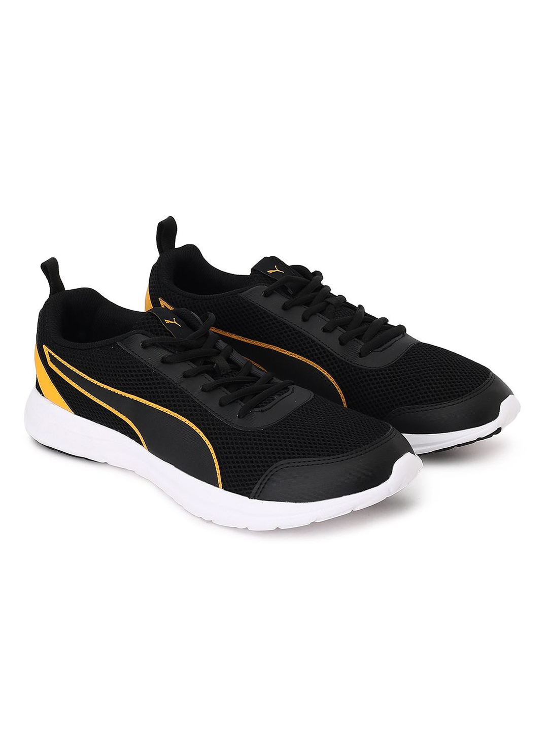 Puma Men Black & Yellow Sear Sneakers (2)