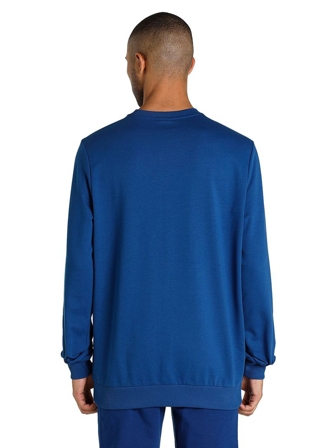 Puma Men Blazing Blue Printed PUMA Graphic Crew Sweat Shirt (3)