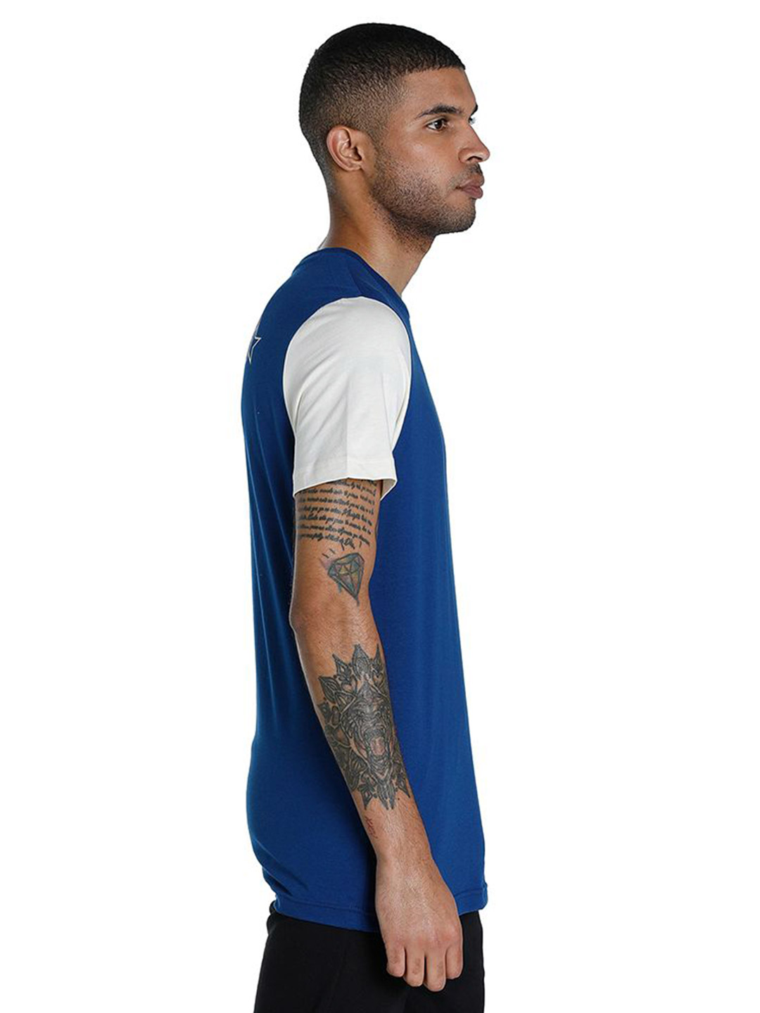 Puma Men Blazing Blue Printed PUMA x 1DER KL Rahul Varsity T-Shirt (3)