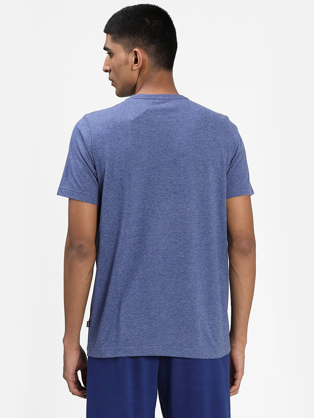 Puma Men Blue & Black Printed Ess Heather T-Shirts (3)