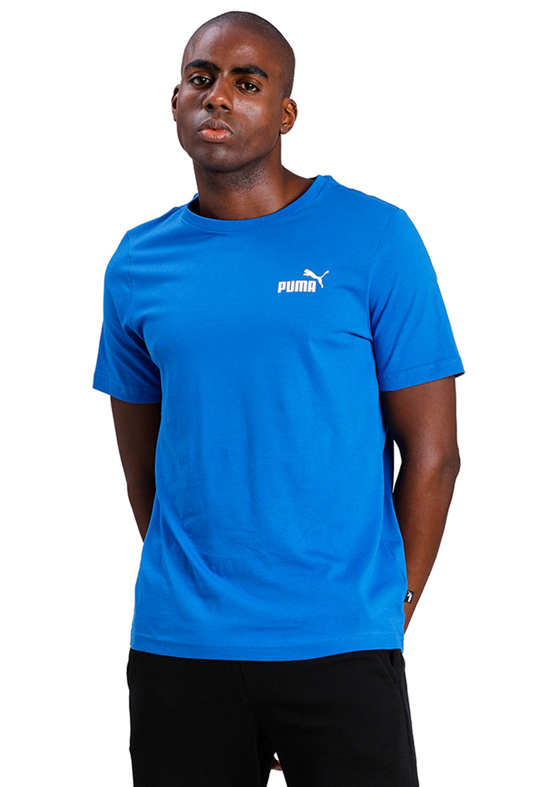 Puma Men Blue ESS Small Logo T-Shirt (1)