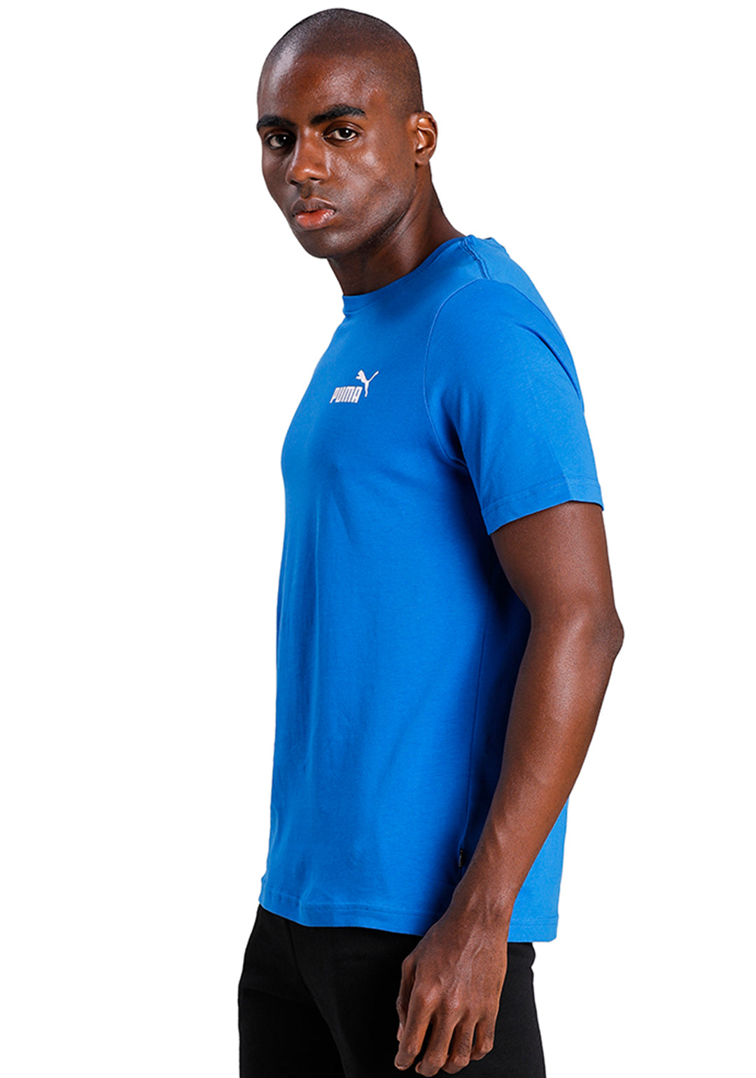 Puma Men Blue ESS Small Logo T-Shirt (2)