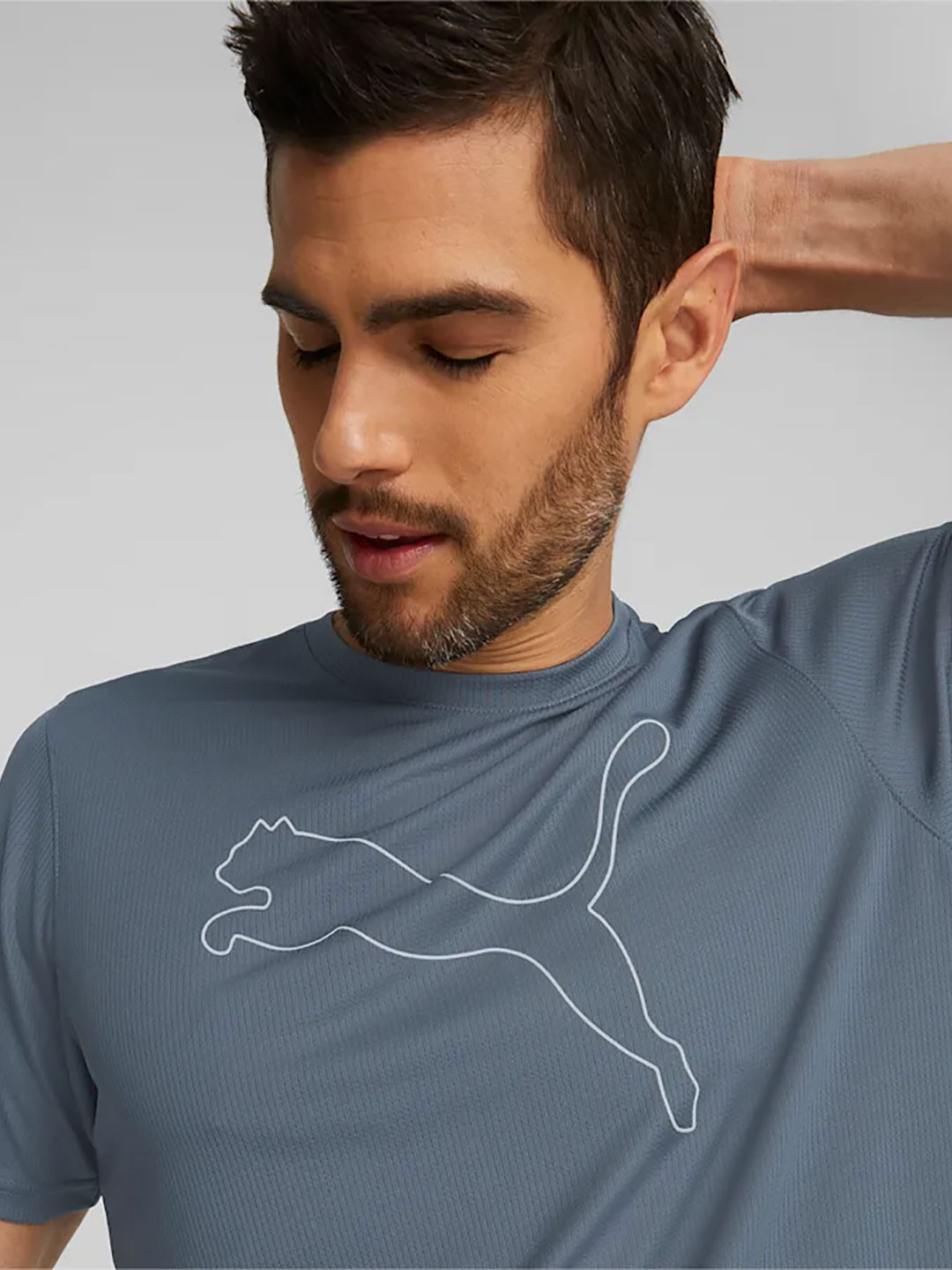 Puma Men Blue Performance Cat Training T-shirt (2)
