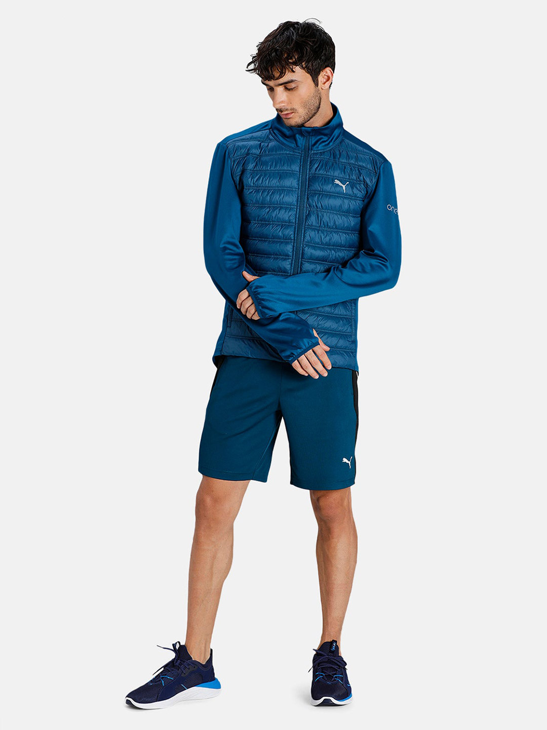 Puma Men Blue Printed Padded Jackets (5)