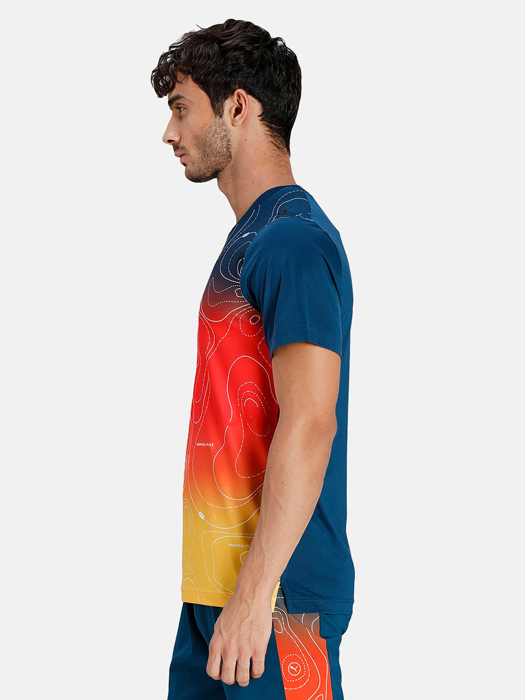 Puma Men Blue & Red Printed Aop T-Shirts (2)