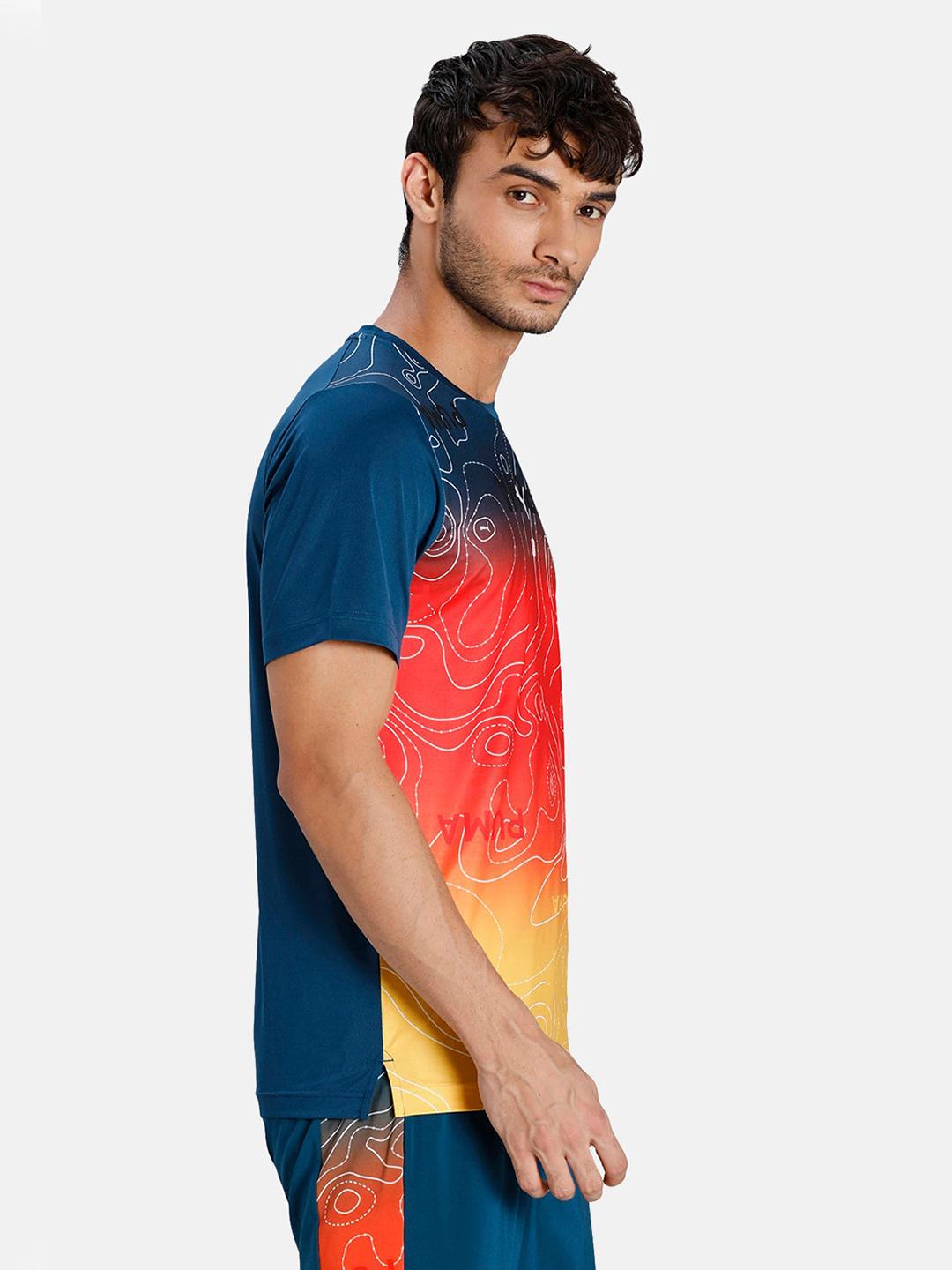 Puma Men Blue & Red Printed Aop T-Shirts (4)