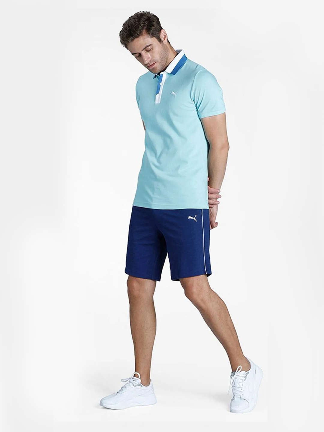 Puma Men Blue Slub Shorts (5)