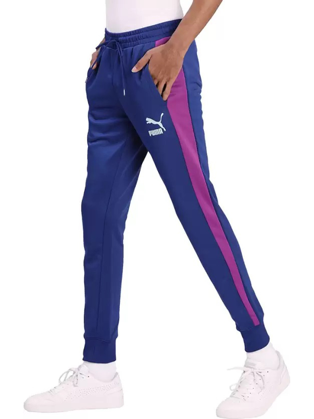 Puma Men Blue & Yellow Iconic T7 Track Pants (3)