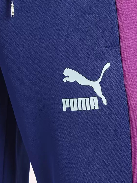 Puma Men Blue & Yellow Iconic T7 Track Pants (5)