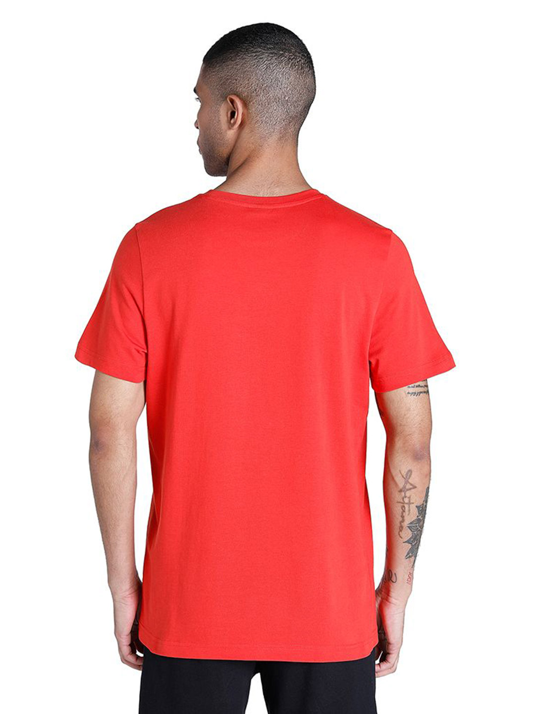 Puma Men Burnt Red Printed N1 Logo T-Shirt (2)