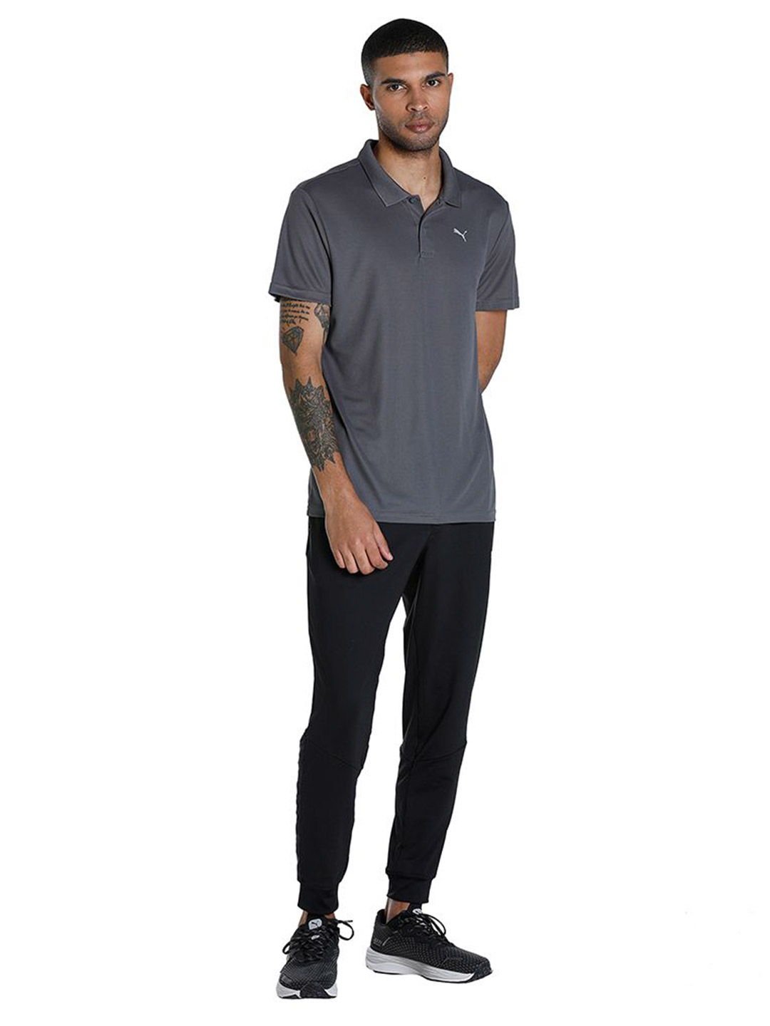Puma Men CASTLEROCK Printed Performance Training Polo Shirt (5)