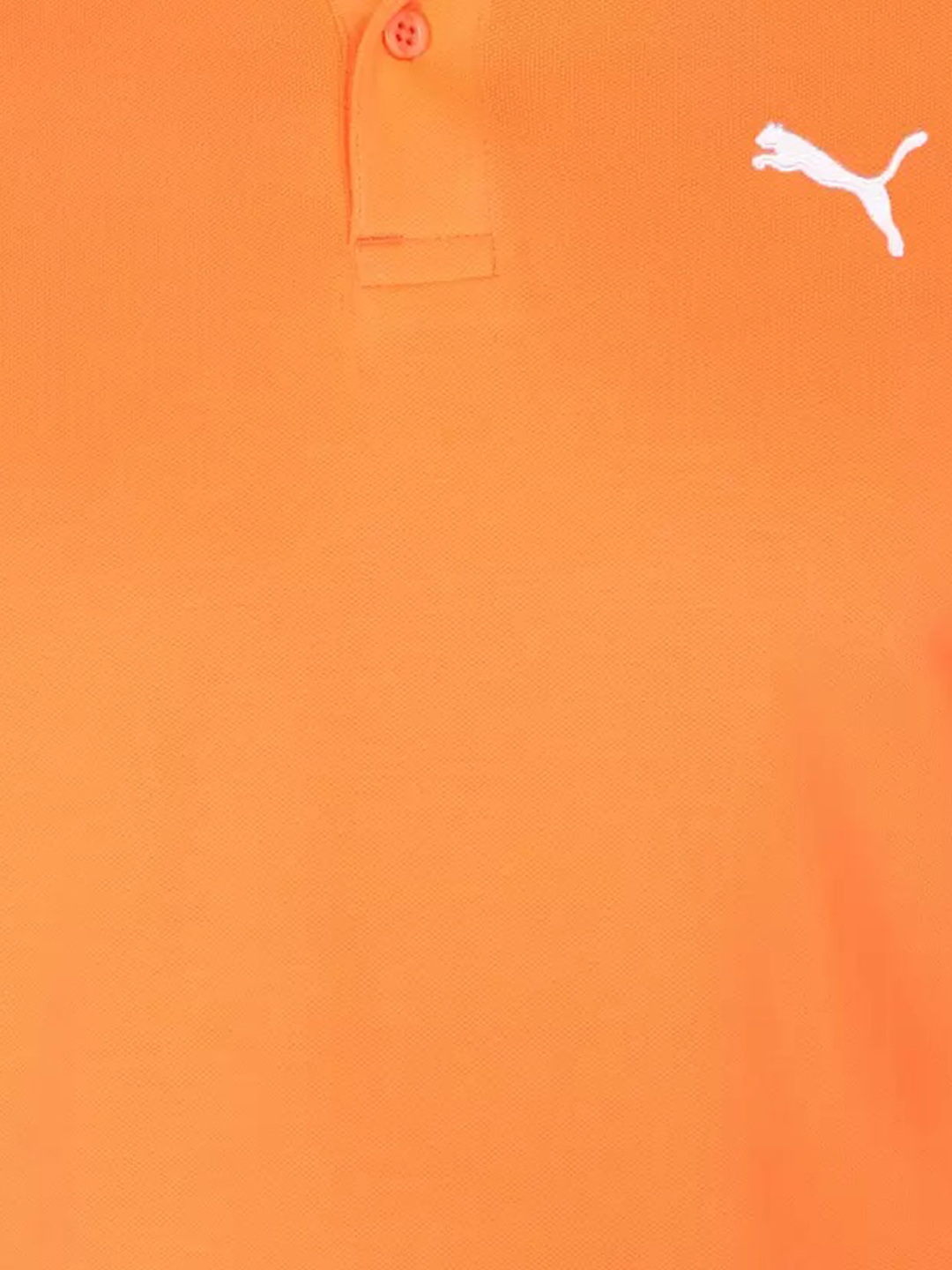 Puma Men Deep Apricot Tipping Polo Collar Half Sleeves T-Shirt (6)