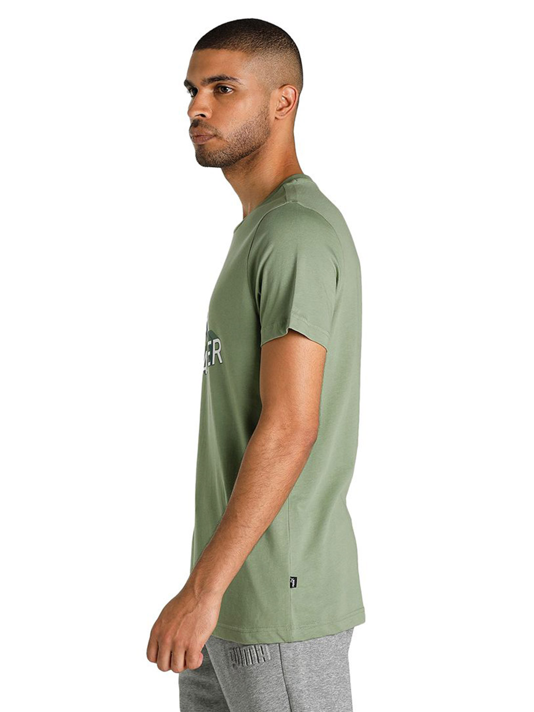 Puma Men Dusty Green Printed FF Graphic T-Shirt (3)