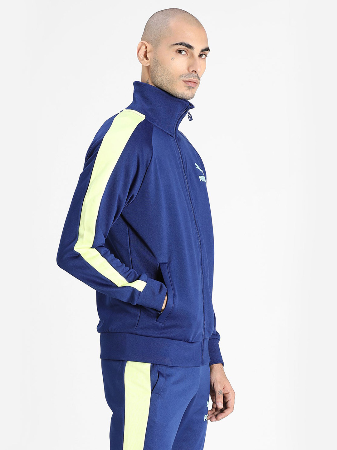 Puma Men Elektro Blue Solid Iconic Track Jacket (4)