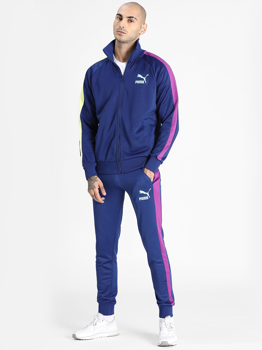 Puma Men Elektro Blue Solid Iconic Track Jacket (5)