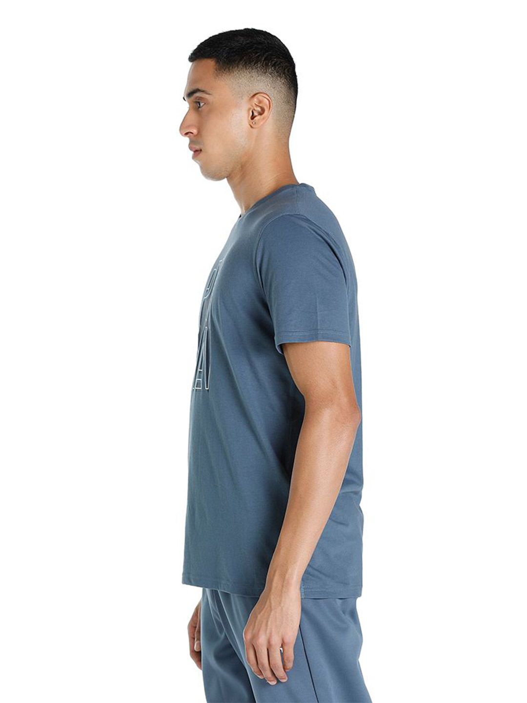Puma Men Evening Sky Printed Short Sleeve Training T-Shirt (3)