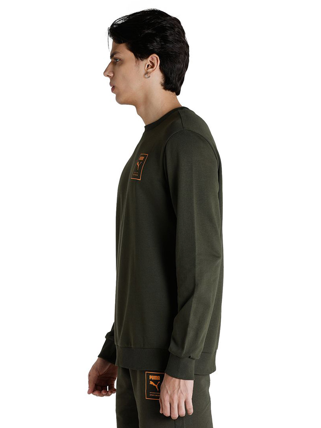 Puma Men Forest Night Printed PUMA Crew Sweat Shirt (2)