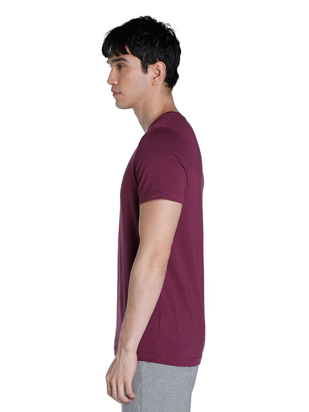 Puma Men Grape Wine Printed Premium Soft Touch T-Shirt (3)
