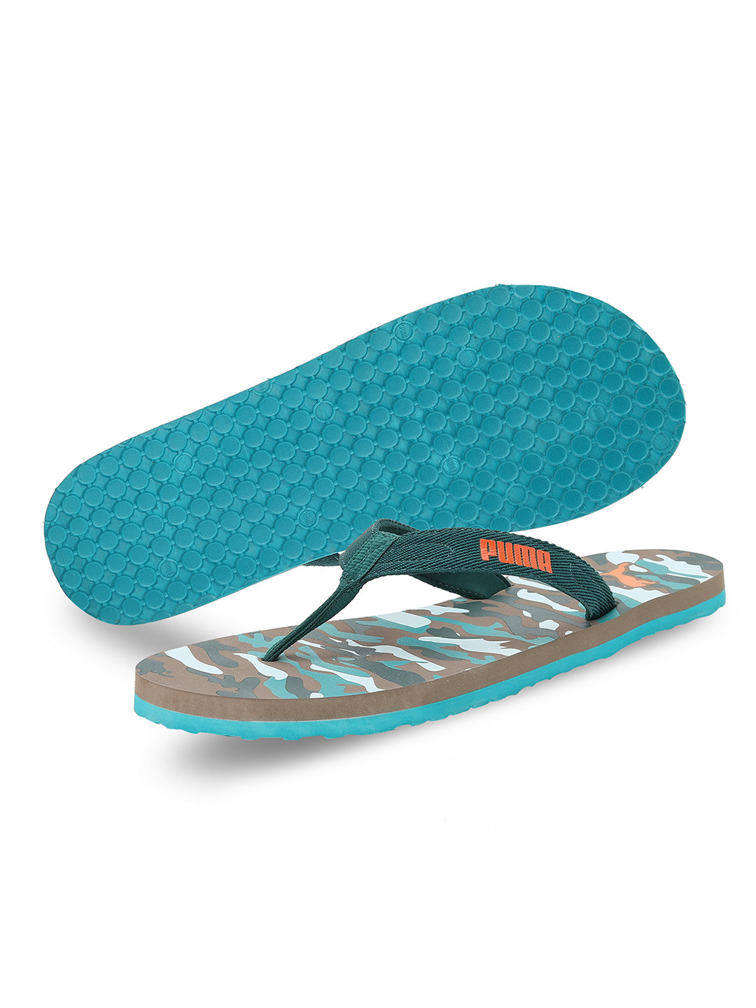 Puma Men Green and Blue Oneder V2 Flip Flops (1)