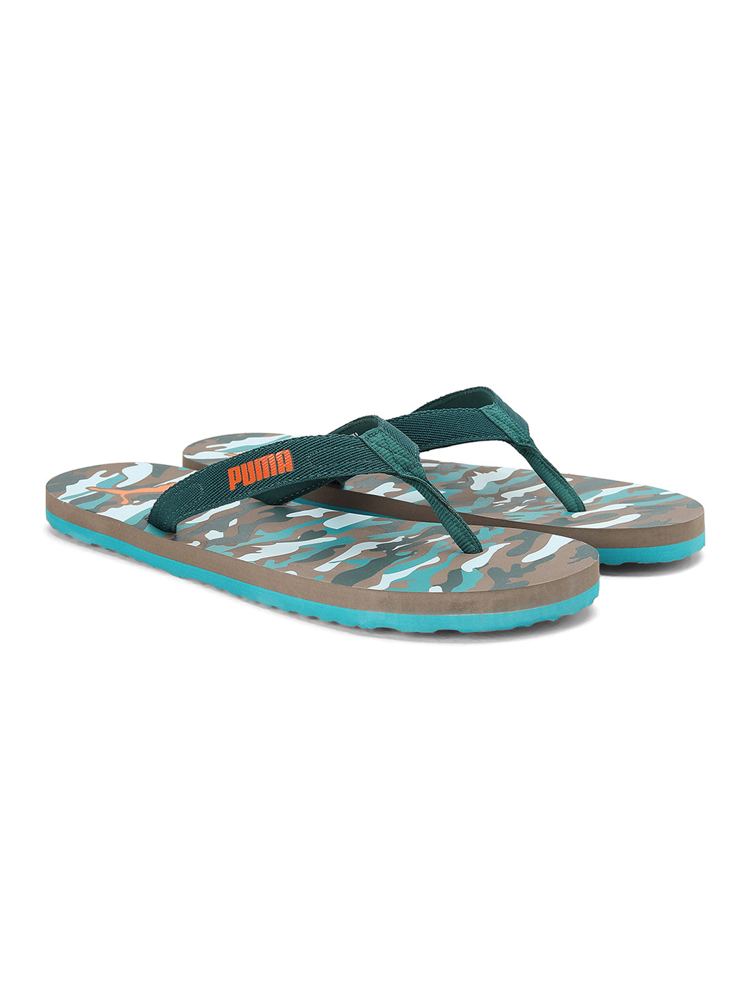 Puma Men Green and Blue Oneder V2 Flip Flops (2)