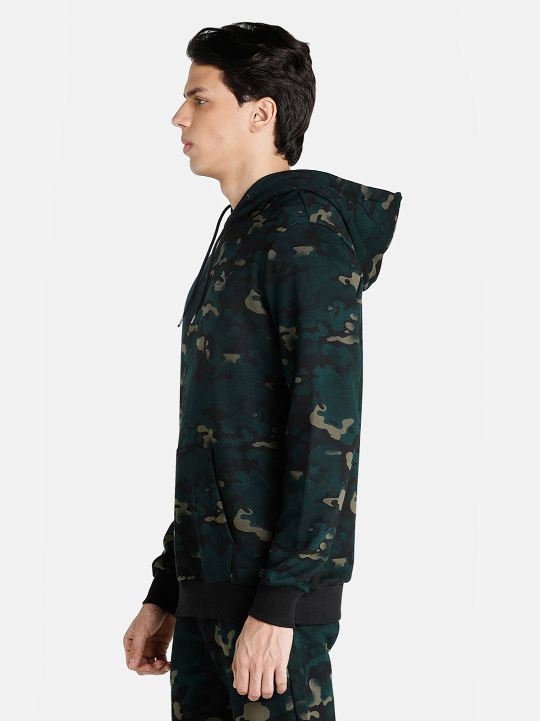 Puma Men Green Printed Classics Graphics Camo Aop Sweatshirts (2)