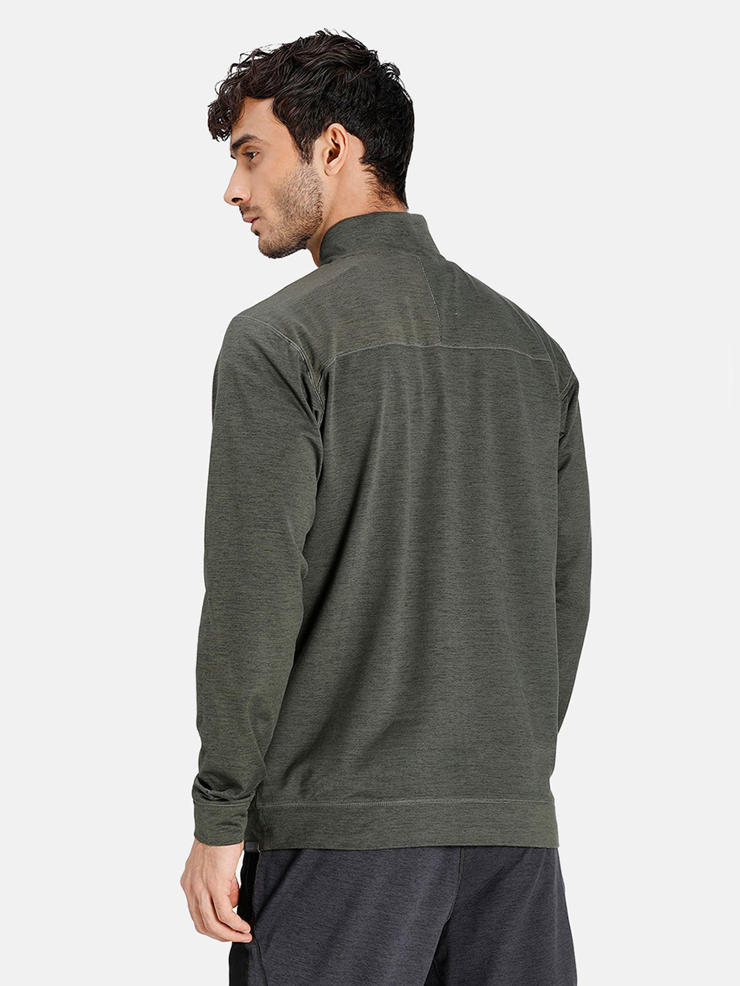 Puma Men Green Printed Train Cloudspun Full Zip Jackets (3)
