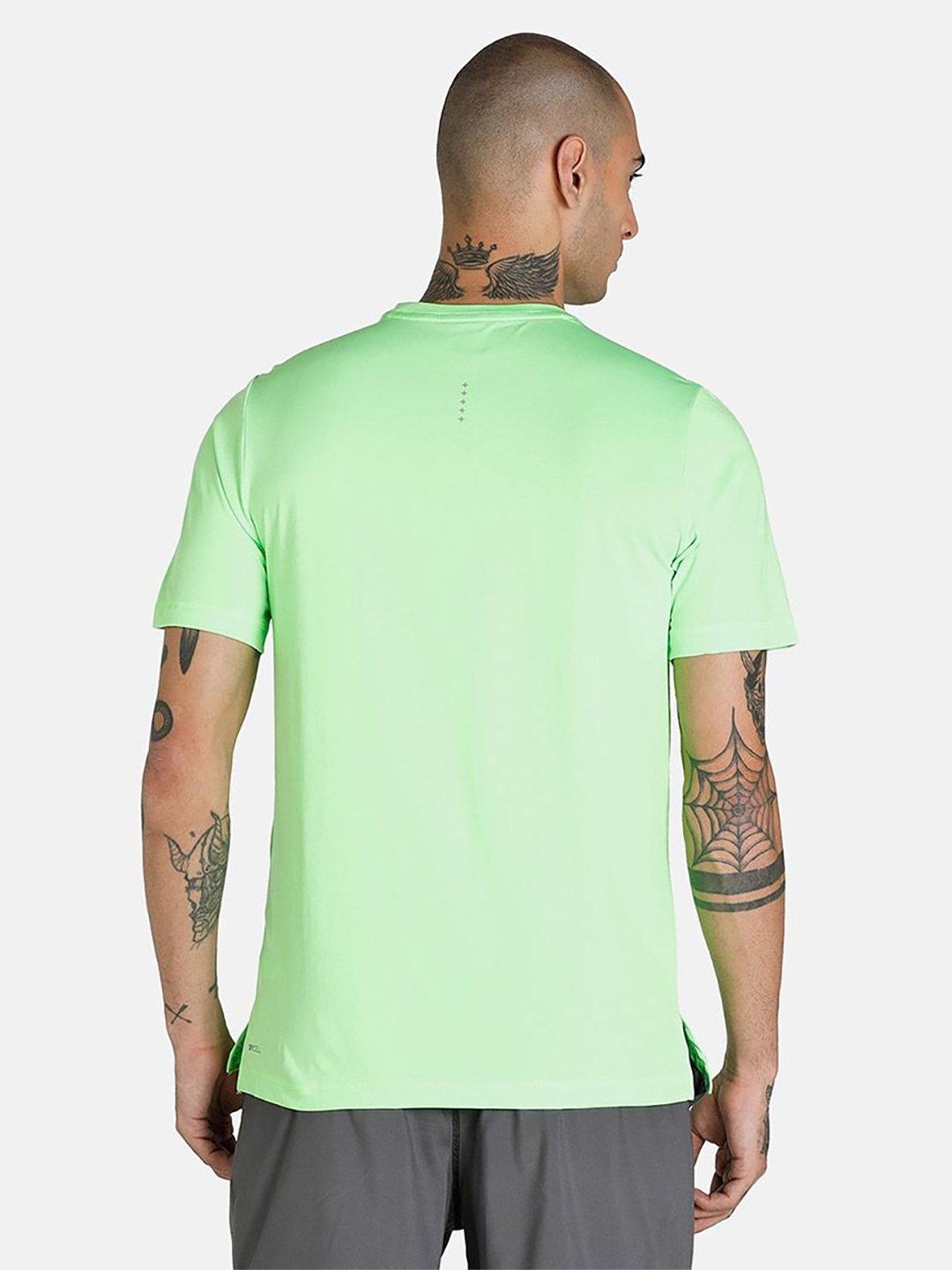 Puma Men Green Solid Run Favorite Heather T-Shirts (3)