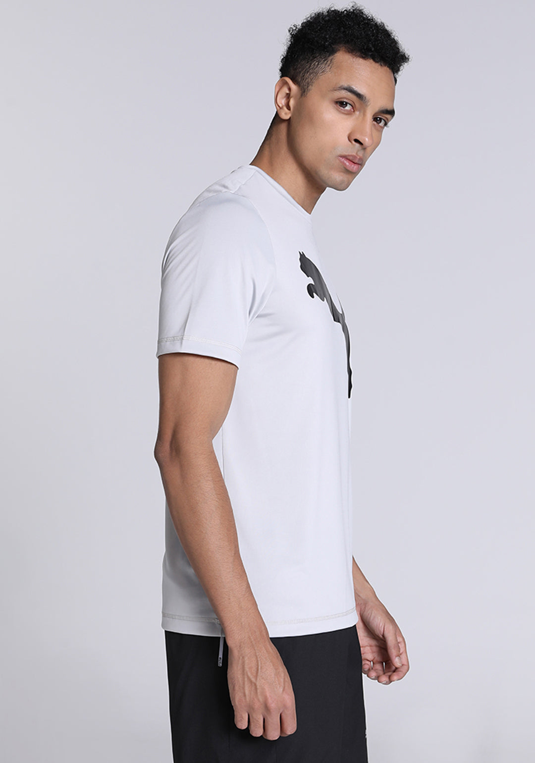Puma Men Grey ACTIVE Big Logo T-Shirt (3)