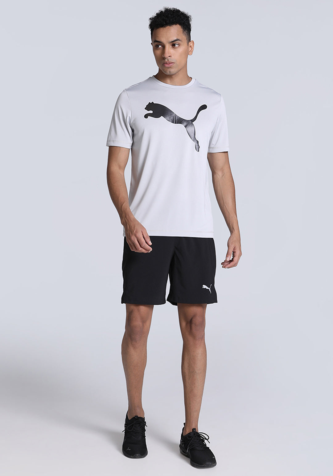 Puma Men Grey ACTIVE Big Logo T-Shirt (4)