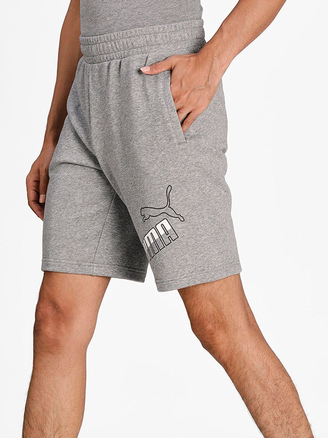 Puma Men Grey Big Logo Shorts (5)